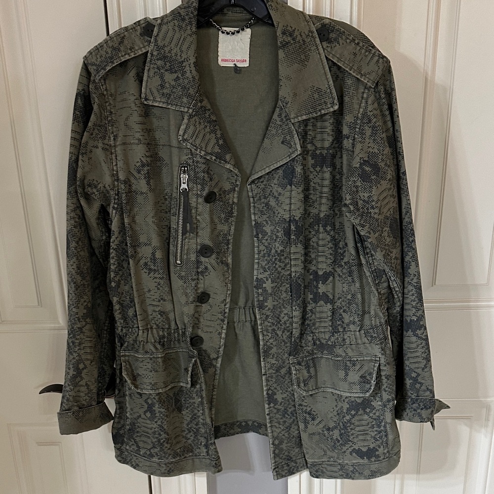 Rebecca Taylor Olive Green Fabric